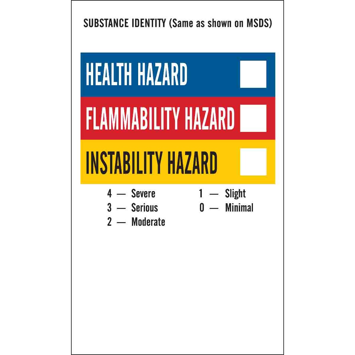 Label, HMIG, 3x5, 99175 / 58260 | Alabama Safety Products